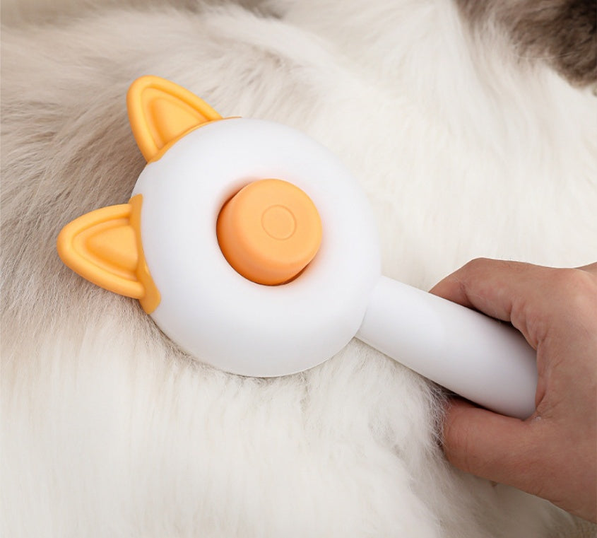 Pet Hair Remover Brush – Self-Cleaning Comb for Dogs & Cats, Grooming Tool