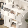 Multi-Purpose White Cabinet – Drawers, Shelves & Home Decor