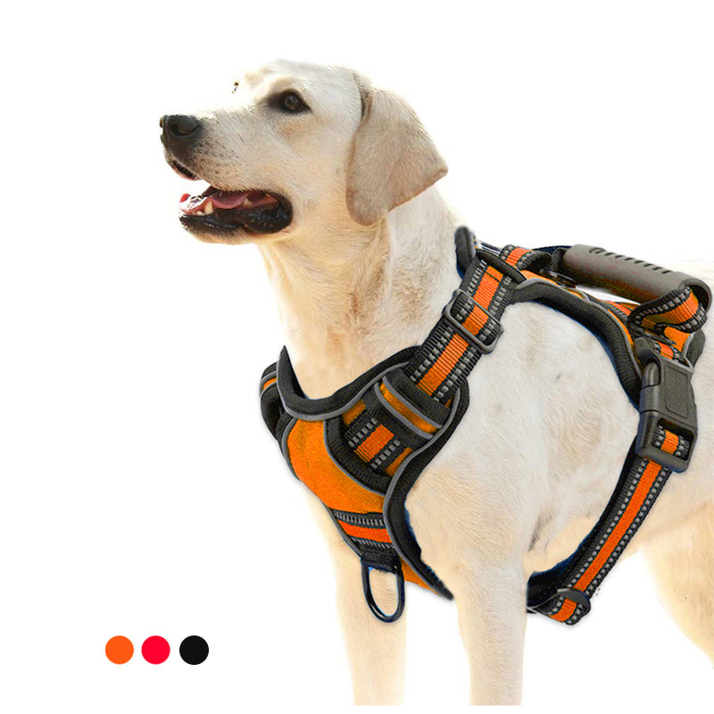 Adjustable Dog Harness Vest – Breathable, Reflective, No-Pull Pet Harness