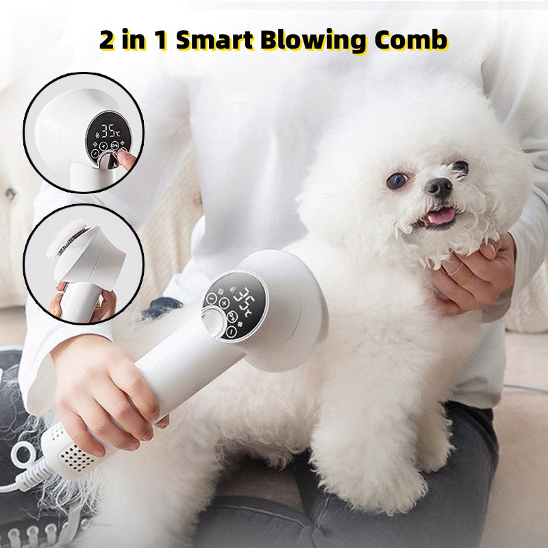 Professional Pet Hair Dryer – Smart Dog & Cat Grooming Blow & Comb Tool
