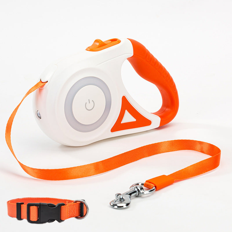 Retractable Dog Leash with Collar – Automatic Pet Lead for Small & Medium Dogs