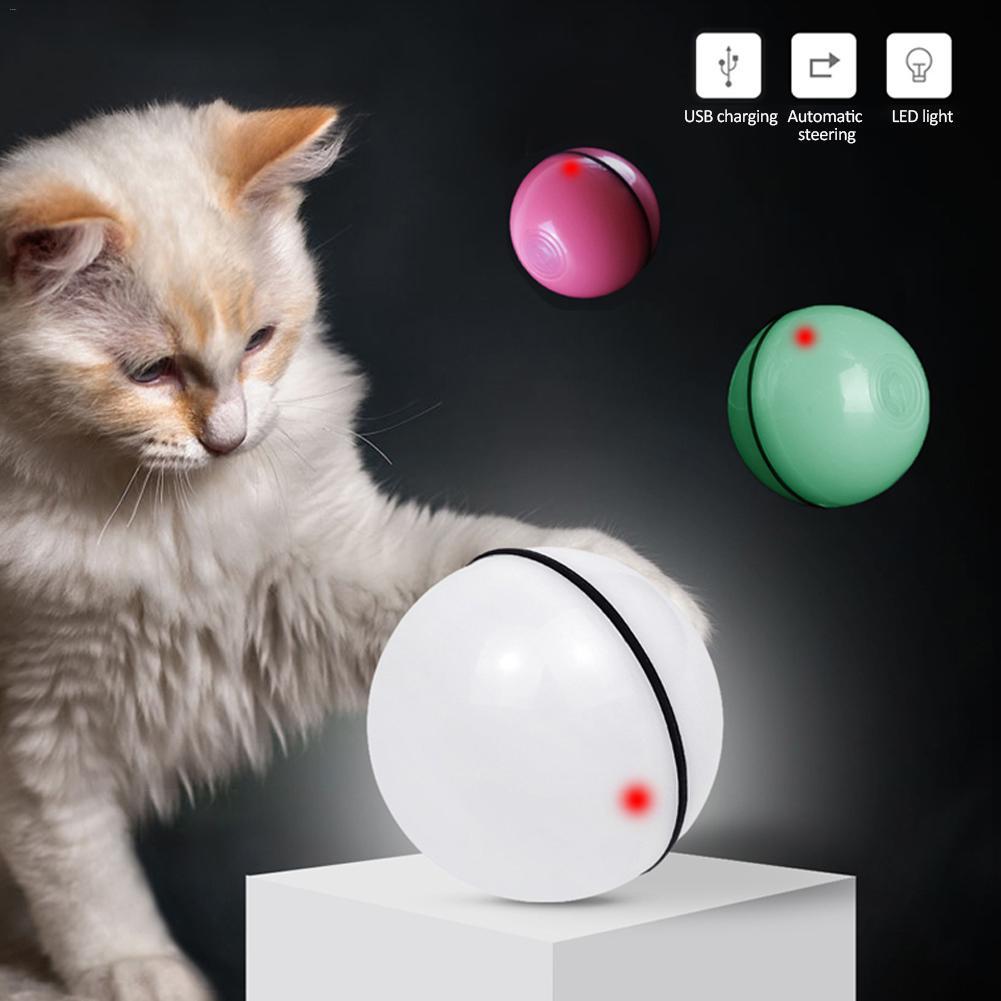 LED Laser Rolling Cat Toy Ball – Electronic Interactive Pet Fun