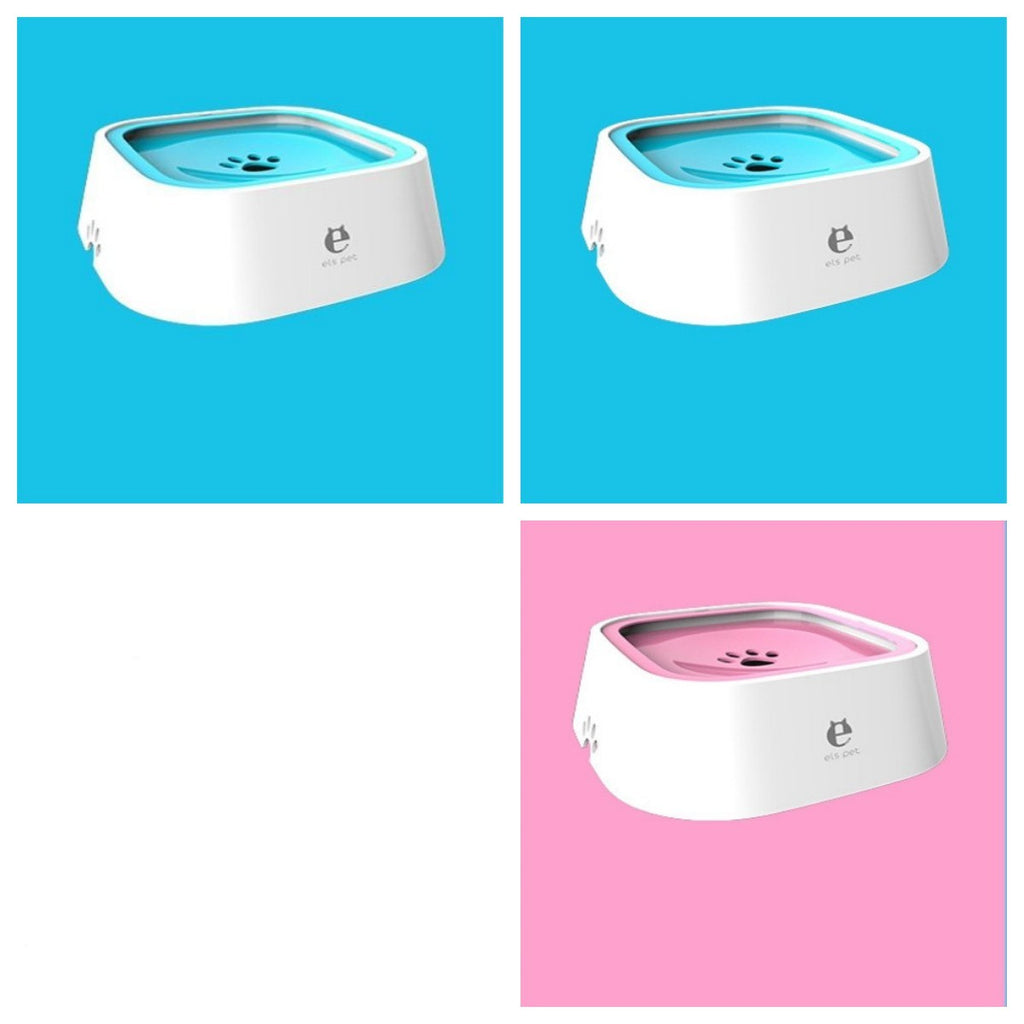 1.5L Anti-Overflow Pet Water Bowl – Floating Slow Feeder for Cats & Dogs