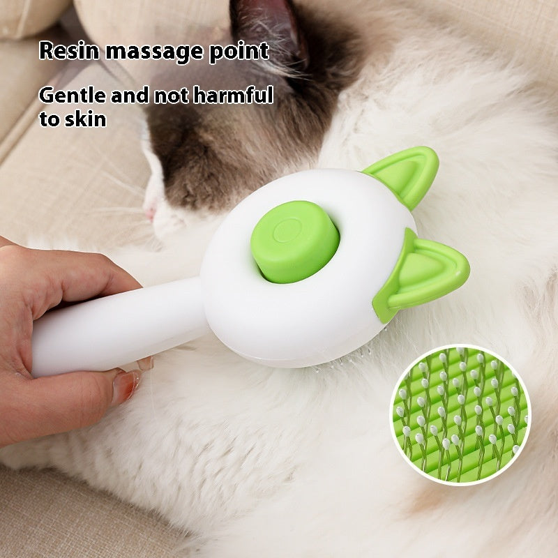 Pet Hair Remover Brush – Self-Cleaning Comb for Dogs & Cats, Grooming Tool